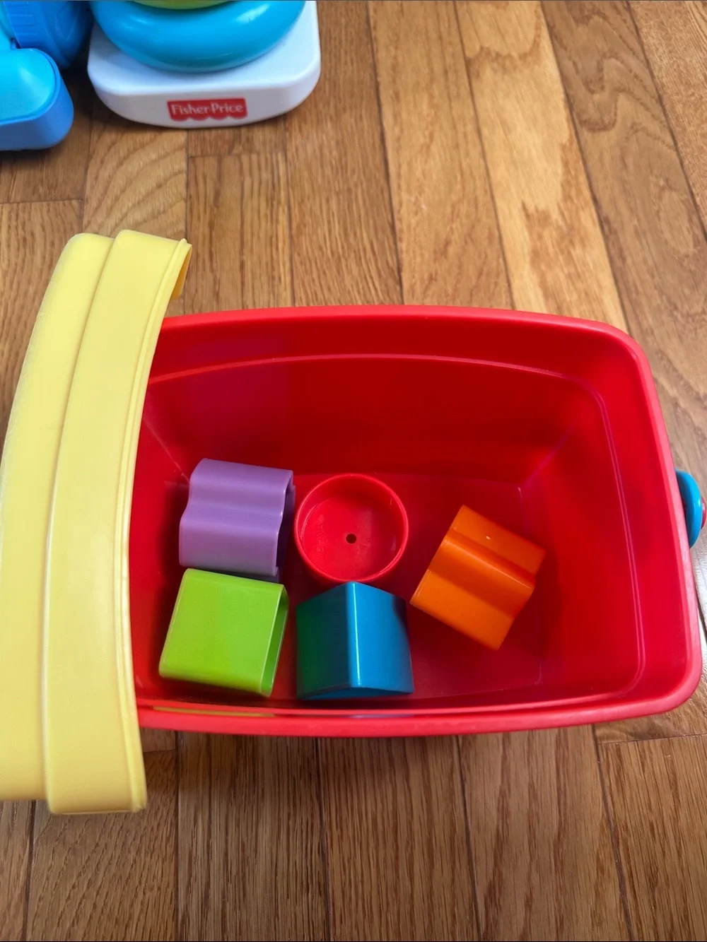 Fisher-Price Blue Play Vacuum, Stacking Rings & Shape Sorter Set